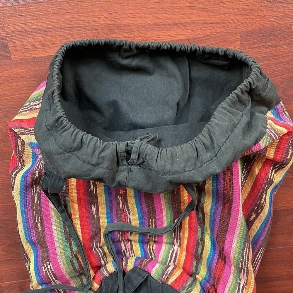 Rainbow Pattern Backpack/tote - Picture 3 of 5